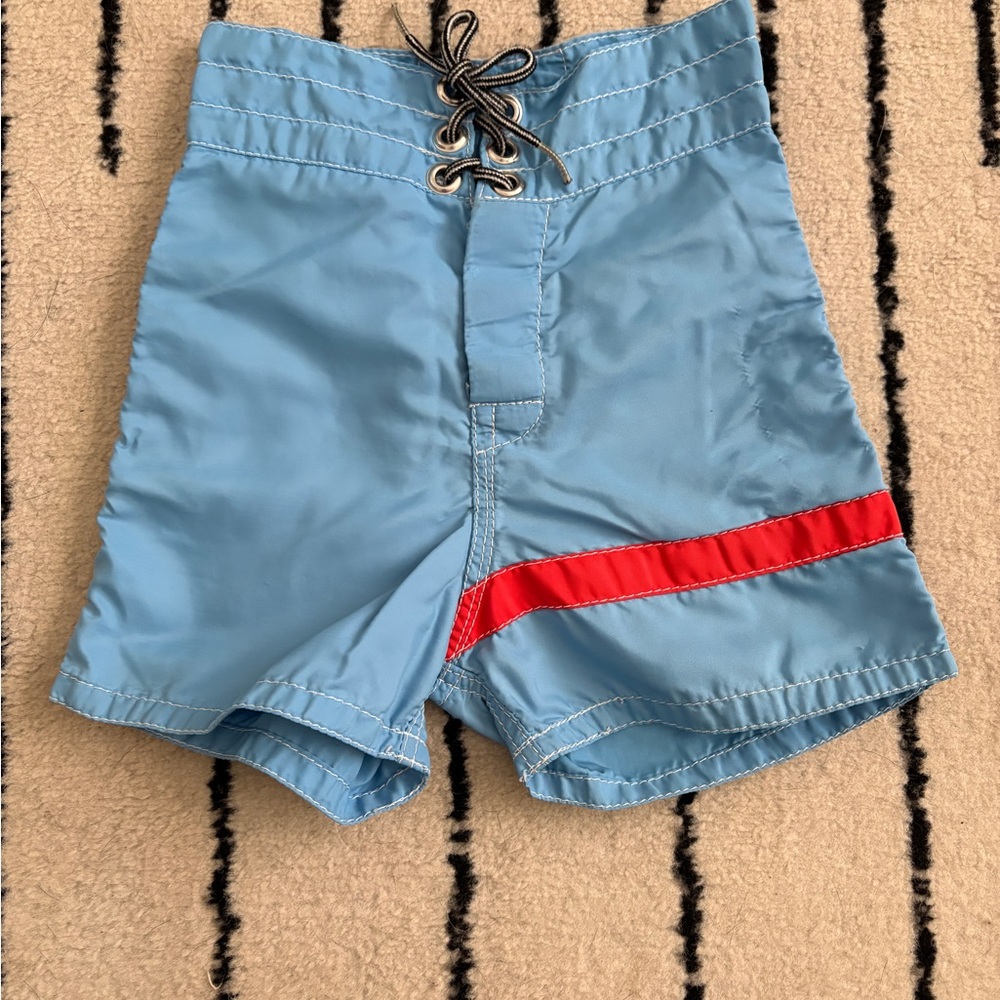 Birdwell Blue and Red 2t swim trunks